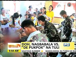 Tuli de pukpok? DOH may babala