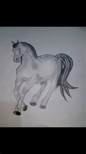 Horse drawing | How to draw a Horse #horse #horsedrawing #shots #viral #trending #art