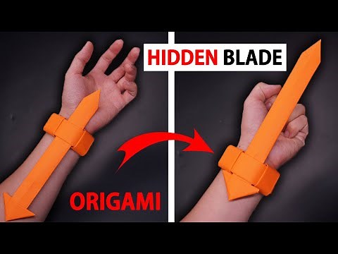 ORIGAMI ASSASSIN HIDDEN BLADE || How to make origami Assassin Hidden Blade