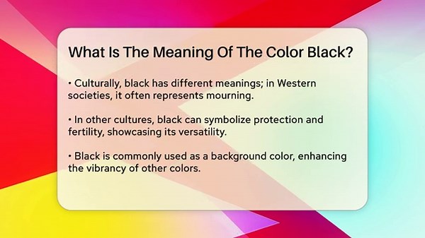 What Is The Meaning Of The Color Black? - Graphic Design Nerd