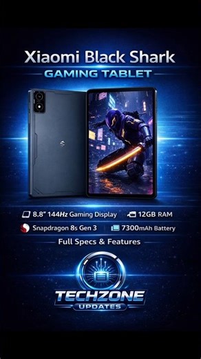 Xiaomi Black Shark Gaming Tablet 🔥 | 144Hz Gaming Display + Snapdragon Power | Best Gaming Tablet?