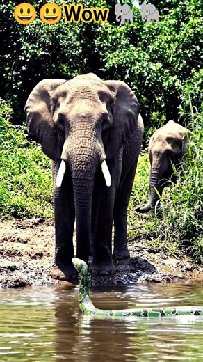 🐘 Elephant vs Snake Epic Fight 🐍#ElephantVsSnake #WildlifeBattle #JungleFight #AnimalFight
