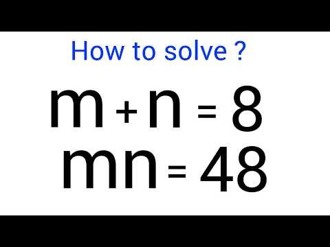 Solve for m and n in this nice Algebra Problem | Math Olympiad Mathematics