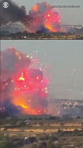 2 injured in massive explosion at fireworks factory in Malta #shorts