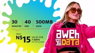 8.6K views · 118 reactions | Keep surfing for Mo with Aweh YoData(S)! For only N$15, you’ll get 500MB, 40 SMS and 30 minutes of call time. Simply SMS AwehYoDataS to 13400. For more info, click here: https://bit.ly/MoAweh | MTC Namibia | Facebook