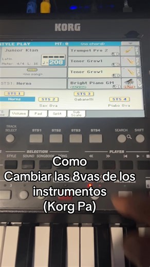 How to Change Instrument Octaves on Korg Pa
