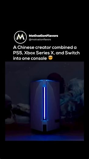 Success | Inspiration on Instagram: "She Unified the Biggest Gaming Consoles in the World Into One Machine.🤯🎮 It can now play PlayStation, Xbox, and Nintendo games from a single console. This Chinese YouTuber physically merged real PS5, Xbox Series X, and Switch 2 hardware into one custom-built system, not through emulation or software, but by engineering the internals from scratch. Inside the chassis are three original motherboards, a shared power supply, and a custom aluminum cooling system,