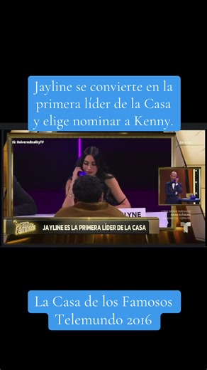 Jayline primera líder de la Casa. #lacasadelosfamosos #lacasadelosfamososmx #lcdlf #telemundo #reality