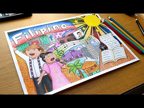 "BUWAN NG WIKA" Poster Making (Slow Version)