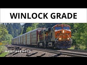 The climb: Trains on Napavine Hill - BNSF at Winlock, Washington