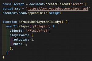 1分でできるiframe組み込みのYouTube Player API