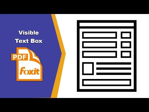 How to Make a Fillable Text Field Visible but Not Printable in PDF Forms in Foxit PDF Editor