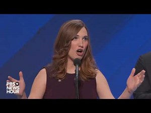 Sarah McBride, first transgender speaker at major political convention, addresses DNC 2016