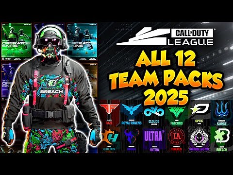 BO6 CDL Skins - All 12 Team Packs Showcase (Call of Duty League 2025)