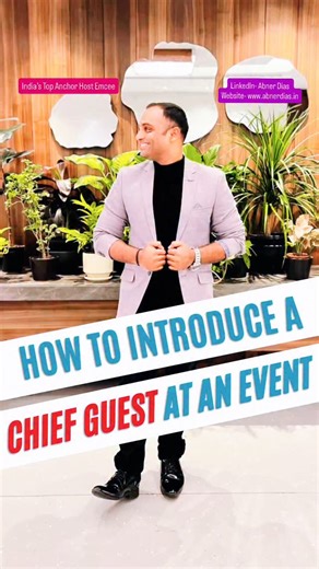 Abner Dias Celebrity Corporate Anchor Emcee Teambuilding Host on Instagram: "🎤 How To Introduce A Chief Guest with Impact! As An Anchor Host Emcee! For Your Events 🎙️❤️ Introducing a dignitary isn’t just about words — it’s about research, energy, and crisp delivery. As a host or emcee, this moment can set the tone for the entire event😍 Here’s a quick breakdown in this video I edited myself: 1️⃣ Do your RESEARCH – Know their journey. 2️⃣ Bring the ENERGY with RESPECT – Your tone matters. 3️⃣ K