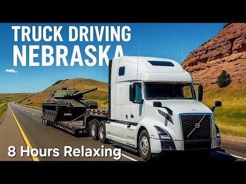 4K POV Truck Driving Nebraska | 8 Hours Relaxing Scenic Off-Road & Highway Ride