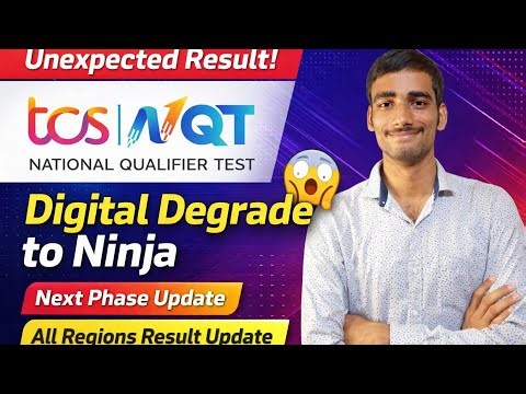 TCS NQT 2026 Unexpected Result 😱 Digital to Ninja Downgrade | Full Update