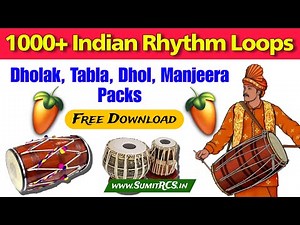 FL Studio Dholki Sample Pack Free Download | 1000+ Rhythm Loops Pack (Dholki, Dhol, Tabla, Manjeera)