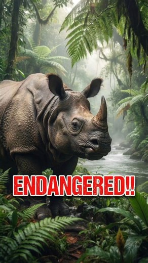 The Last Home of the Javan Rhino 🦏 #shorts