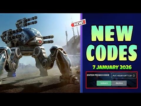 NEW 💥 WAR ROBOTS NEW GIFT CODES JANUARY 2026 || WAR ROBOTS PROMO CODES | WAR ROBOTS REDEEM CODES