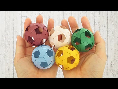 DIY Paper Ball - Paper Weaving