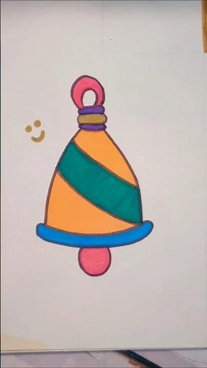 Easy Bell Drawing 🔔 | Step by Step for Beginners #youtubeshorts #shorts #trending #viral #reels