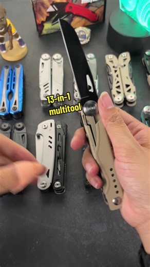 This 13-in-1 tool: one knife, tons of uses!#multitool #foldingknife #allinonetool #knife#multi#EDC#gearup #tools#outdoorgear