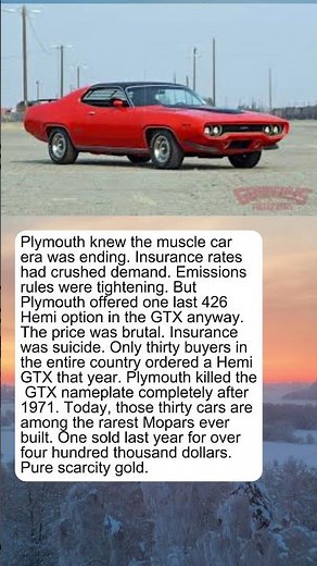 The 1971 Hemi GTX Was Plymouth's Final Mistake — Only 30 Buyers Ever Ordered One