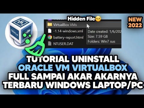 HOW TO / CARA UNINSTALL ORACLE VM VIRTUAL BOX TERBARU SAMPAI KE AKAR AKARNYA DI LAPTOP/PC WINDOWS