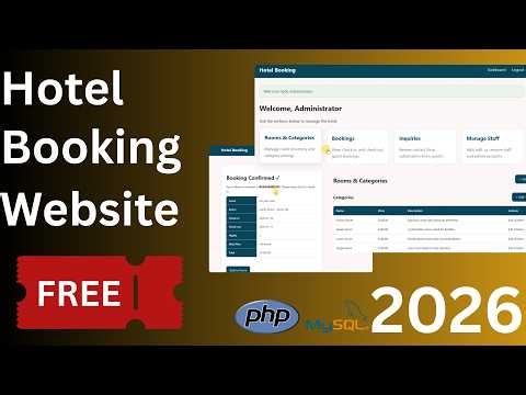 Hotel Booking Management System using PHP & MySQL | MVC Architecture | Free Source Code 2026