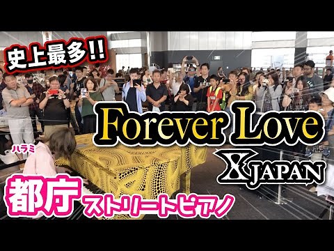 【Street Piano】I played Xjapan's "Forever Love" at the Tokyo Metropolitan Government!