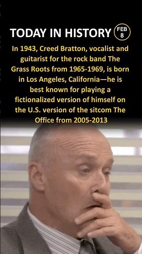 The Grass Roots guitarist became TV's most iconic character #theoffice #unexpected