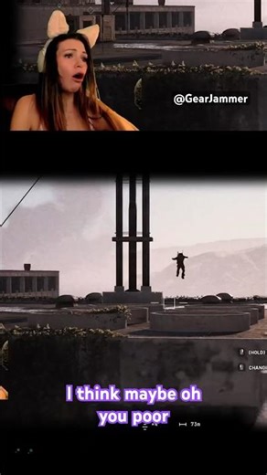 He 6ft from the edge & I’m thinkin’ @GearJammer fell so far down #arcraiders #arcraidersfunnymoments