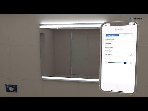 Geberit ONE mirror cabinet with ComfortLight with Geberit Home App, concealed - Installation
