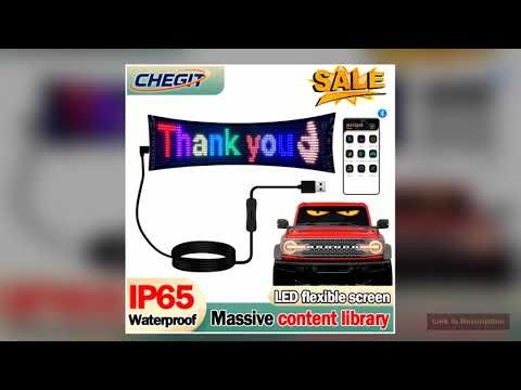 LED Truck Eye LED Flexible Screen DIY Matrix Pixel Panel Light Scrolling Text Animation APP