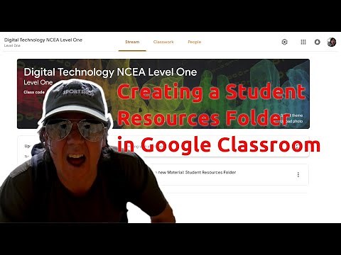 Creating a Student Resources Folder in Google Drive and Google Classroom