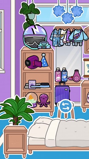 Teen Room Design Ideas in Blue and Purple Colors