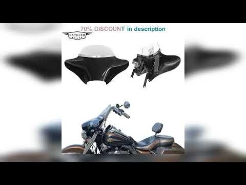 #Batwing Fairing Road King Clear Windshield Trim For Harley Touring Road King FLHR 1994-2023 Road K