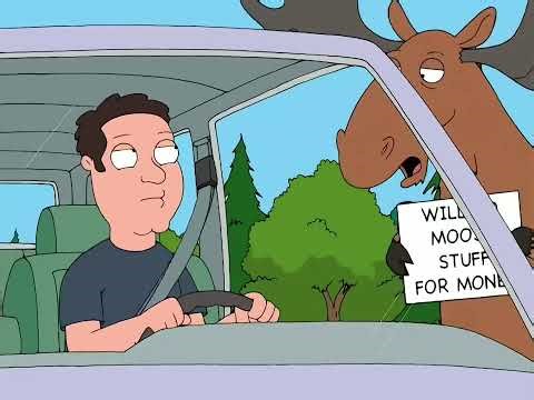 Moose on the interstate | Family Guy Cutaway Gag (S5E12)
