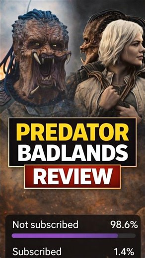 Predator Badlands Movie Review|Honest Movie Review #shorts