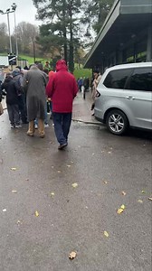 Good crowd queuing for tickets for today’s Pontypool RFC v Neath RFC match. | Cwmbran Life