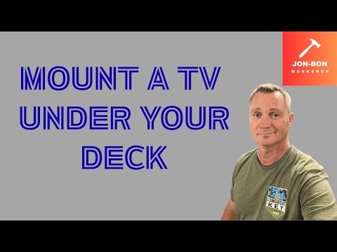 Mount a TV under your deck when there is no great place to mount it