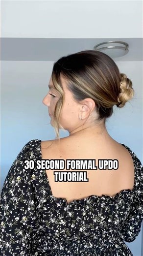 FORMAL updo in 30 seconds or less! #formalhairstyle #updo #hairtutorial