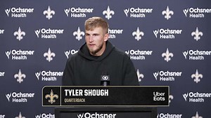 Tyler Shough on first home game, Saints-Falcons rivalry | Saints vs. Falcons Week 12