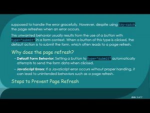 Solving Page Refresh Issues with try-catch in JavaScript When Using Buttons