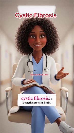🫁 Cystic Fibrosis — NCLEX High-Yield Overview. Autosomal recessive disorder → defective CFTR chloride channel ➡️ Thick, sticky mucus in lungs, pancreas, intestines, reproductive tract 🔑 Core Pathophysiology (MEMORIZE THIS) ↓ Chloride secretion → ↓ water movement Thick secretions clog ducts & airways Leads to: Chronic lung infections Pancreatic insufficiency Malabsorption of fat-soluble vitamins (A, D, E, K) NCLEX GEM: CF = “sticky mucus everywhere” 🫁 Respiratory High-Yield Points Chronic coug