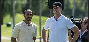 Look: Tom Brady spotted playing golf with seven-time F1 world champion Lewis Hamilton in Miami