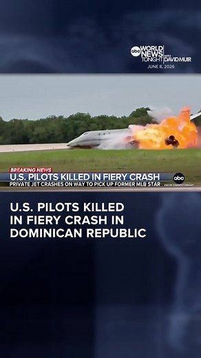 Two U.S. pilots were killed in a plane crash in the Dominican Republic as they were on their way to pick up former MLB star Yadier Molina and his family. The pilots had reported an emergency and were trying to return to the airport. Matt Rivers reports.