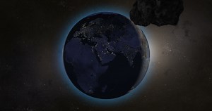 Download Asteroids or meteorites heading to orient in planet earth for free