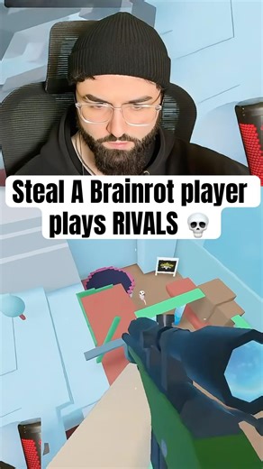 Steal a brainrot player plays RIVALS for the first time 💀